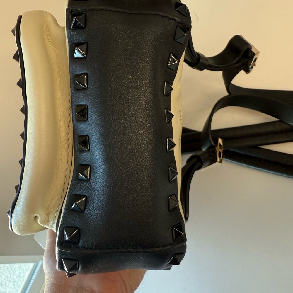 Valentino Garavani Cream and Black Studded mini Backpack - Picture 3 of 7